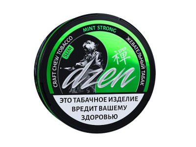 Купить Жевательный табак Dzen Strong Slim "Mint" Жевательный табак Dzen Strong Slim "Mint"
